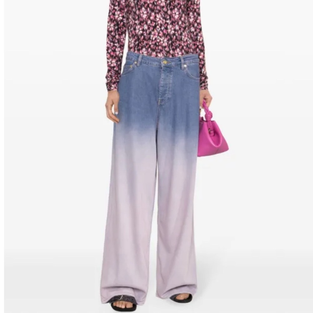 GANNI Future high-rise wide-leg jeans
